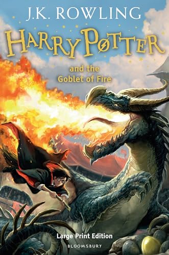 Rowling, Joanne K., Vol.4 : Harry Potter and the Goblet of Fire, large print edition; Harry Potter und der Feuerkelch, englische Ausgabe von Bloomsbury